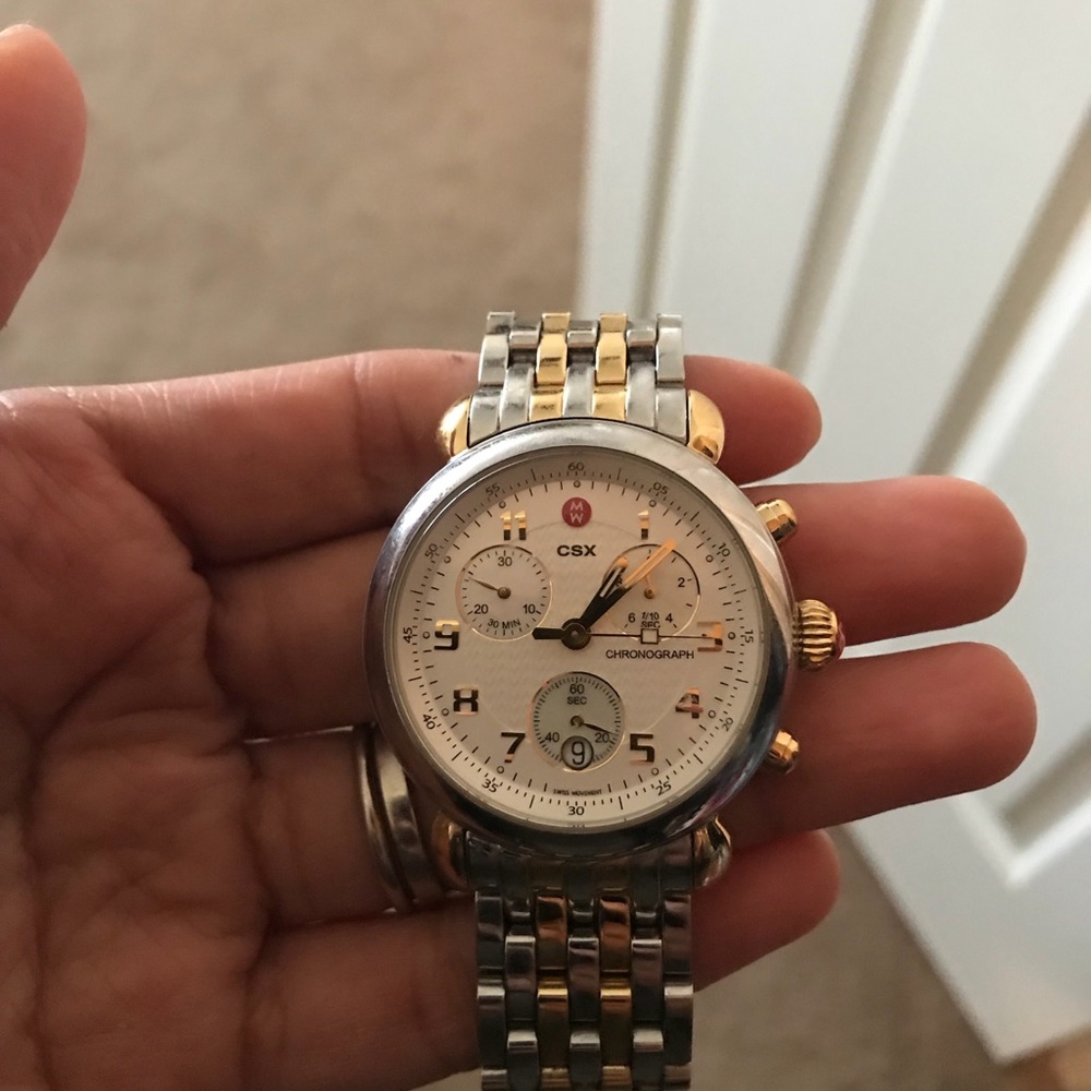 Michele two tone woman’s watch